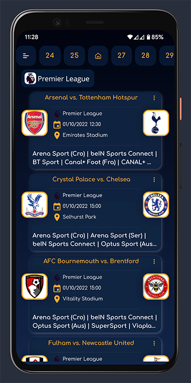 live football on tv app